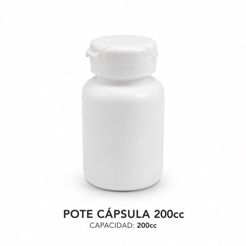Pote de Cápsula 200cc